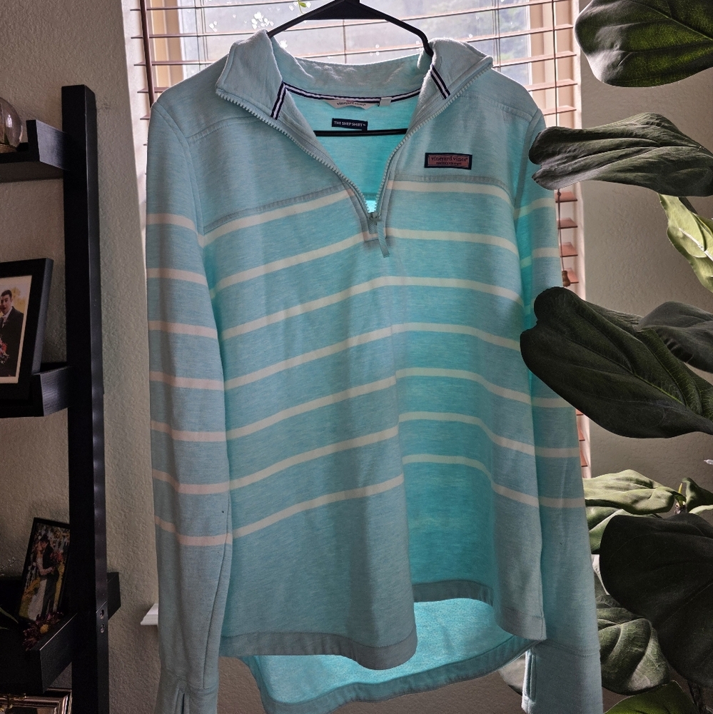 Vineyard Vines Light Blue Striped Shep Shirt